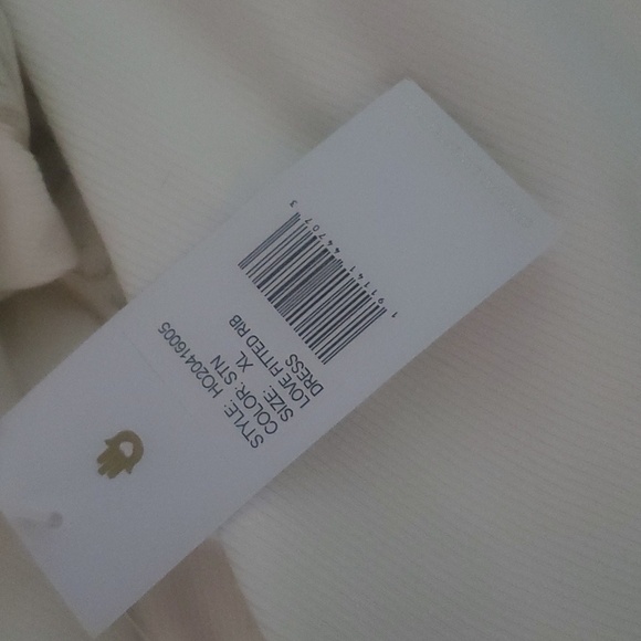 NWT SPIRITUAL GANGSTER WHITE RIBBED LOVE IS THE ANSWER BODYCON LONG SLEEVE - Picture 13 of 15